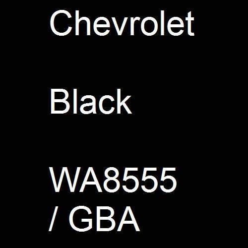 Chevrolet, Black, WA8555 / GBA.